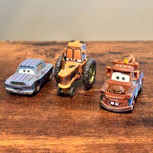 DISNEY PIXAR CARS SET BUFORD, MATER, TRACTOR